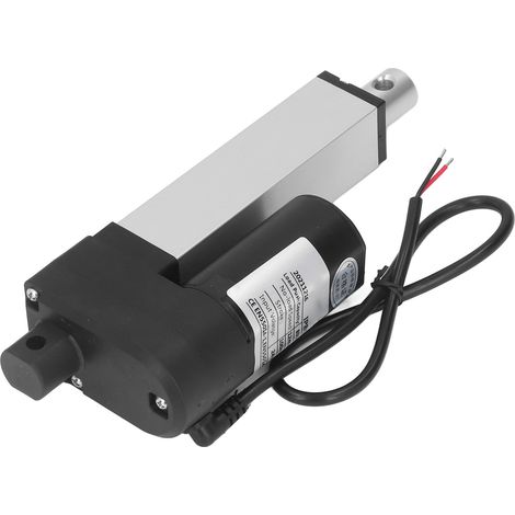 Actionneur linéaire automatique, moteur électrique, tige de levage, type anneau de levage, 800 N, 24 V CC, diamètre du trou : 8 mm, course : 100 mm (1/5)