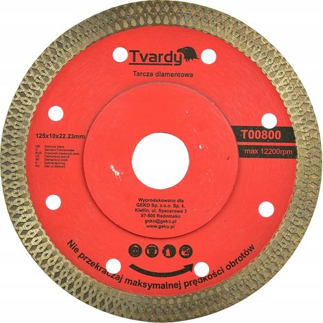 Disco diamantato 125mm per taglio di materiali duri