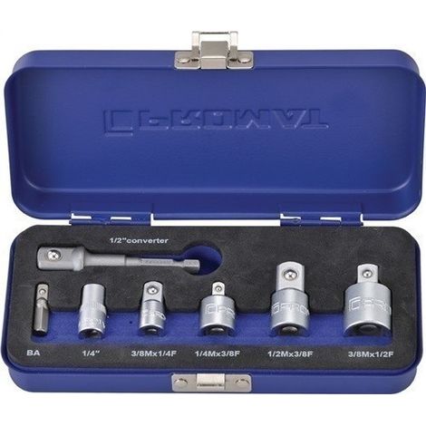 Juego de adaptadores de 7 piezas 1 / 4-1 / 2 pulgadas que incluye adaptador de máquina PROMAT
