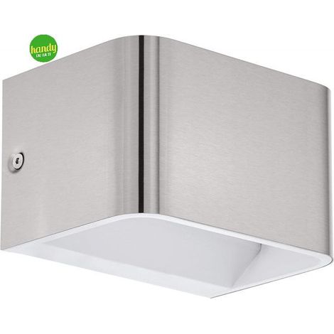 Applique Led Lampada Parete Illuminazione Interno Alluminio 130 cm Sania 4 Eglo - Color: Nickel Opaco (1/4)