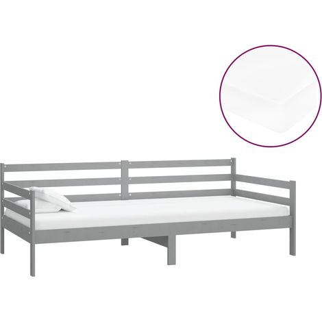 Maison Exclusive - Sofá cama con colchón madera de pino maciza gr