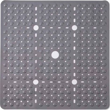 Grand tapis de -DOUche carré antidérapant et résistant à la moisissure – 6969 cm, taille extra-large, convient aux -DOUches intérieures, tapis de -DOUche antidérapant.-DOU