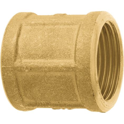 GEKA® Gewindemuffe durchgehendes 3/4 Zoll Innengewinde Messing (1/3)