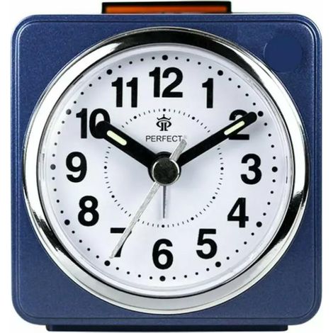 Reloj despertador de cuarzo azul marino Perfect BB-6602
