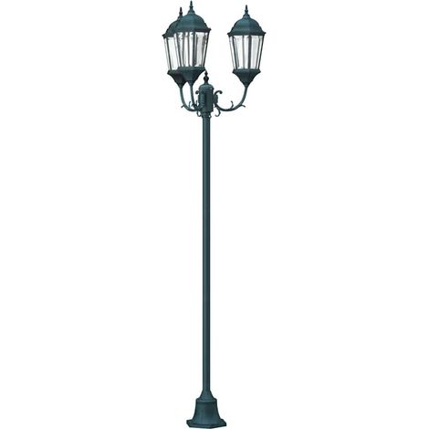 Poteau de lumière de jardin Vert foncé Aluminium et Verre CFW176124 (1/5)