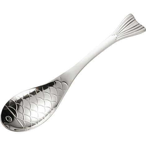 Kreatives Geschirr, fischförmiger Löffel, Teelöffel, Suppenlöffel, Schülergeschirr, Fischschwanzlöffel, Erwachsenenlöffel aus Edelstahl 304 (1/5)