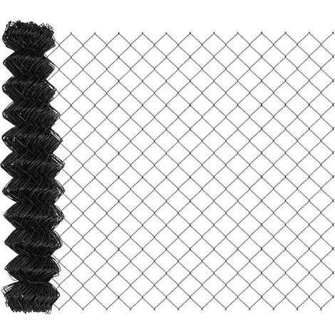 Grillage rouleau, Clôture en treillis métallique Gris 10 x 1 m Acier (1/3)