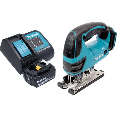 Makita DJV 180 SM1X Akku Stichsäge 18 V 135 mm + 1x Akku 4,0 Ah + Ladegerät (1/5)