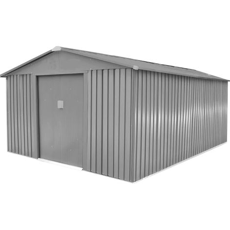 Abri de jardin métal 13,5 m² – Acier zingué et galvanisé – Résistant aux intempéries – Dimensions ext. 321 x 421 x 205 cm – La Maison Du Jardin (1/5)