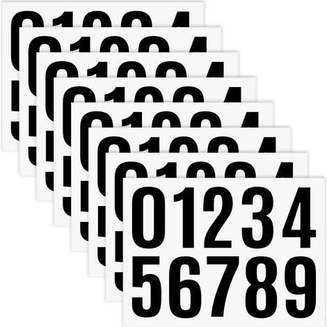 35 Feuilles Chiffres Autocollants, Autocollant Numero de 0 à 9 (1/5)
