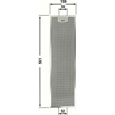 TECNOWIND 4FIS60ALM1.2 FILTRO CAPPA IN ALLUMINIO 561x159x8mm CD 39617800 F264
