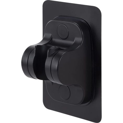 Wall Mount Shower Bracket, No Drilling Required, Removable, Adjustable Angle, Waterproof, Hotel Bathroom Accessories (Black) (1/5)