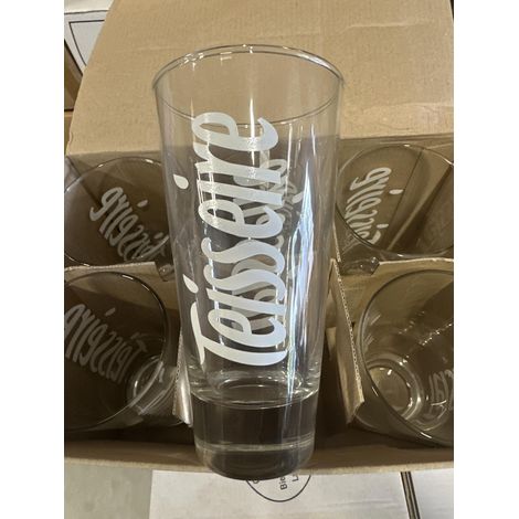 Lot de 6 verres Teisseire - 35 cl - Écriture large - Neufs