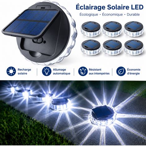 Applique murale solaire LED ronde RGB extérieure IP55 rgb 10,5 × 10,5 × 3 cm 155 g – Livraison gratuite (1/5)