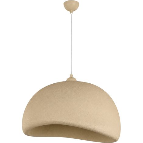 Lampe suspendue en métal "Beta" - 50 x 40 cm - Beige (1/4)