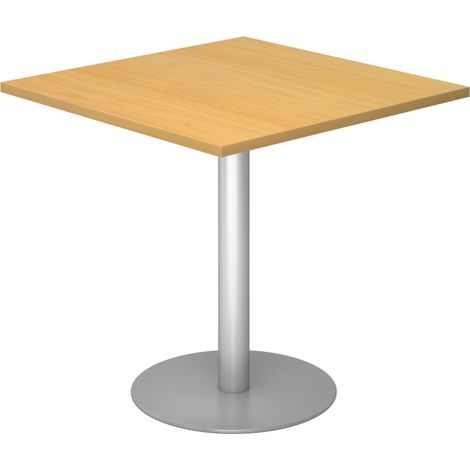 bümö Pausentisch eckig STF   Buche Silber (1/5)