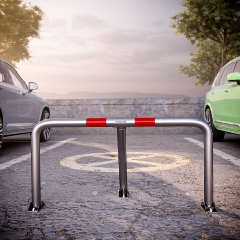 Barrière de Parking Robuste et amovible: Protection Efficace contre les Intrus (1/4)