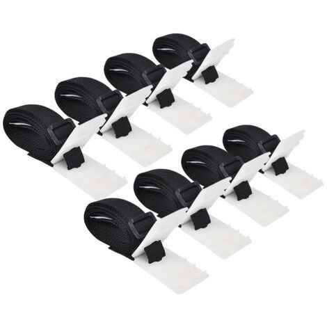 Sangles de fixation universelles pour enrouleurs de piscine, lot de 8, 1,8 m (1/4)