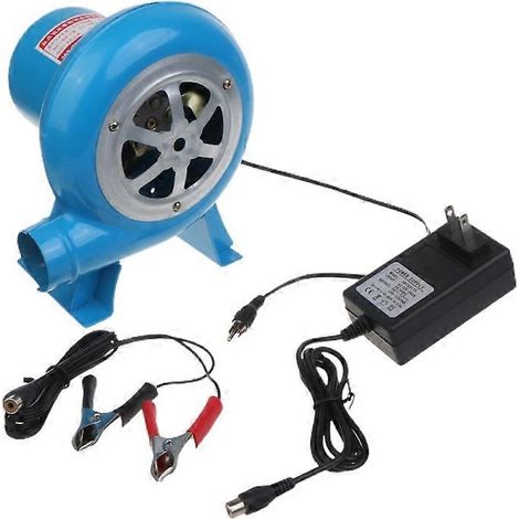 Ventilateur de barbecue portable avec souffleur d'air et adaptateur secteur 12 V (prise américaine) (1/5)