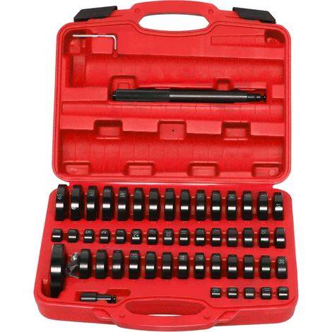 Kit de prensa de cojinetes y casquillos de 52 piezas, cojinete de montaje en automóvil