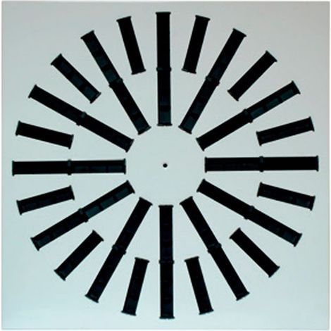 Difusor rotacional 595x595 acabado blanco  36 Salidas  36 Salidas