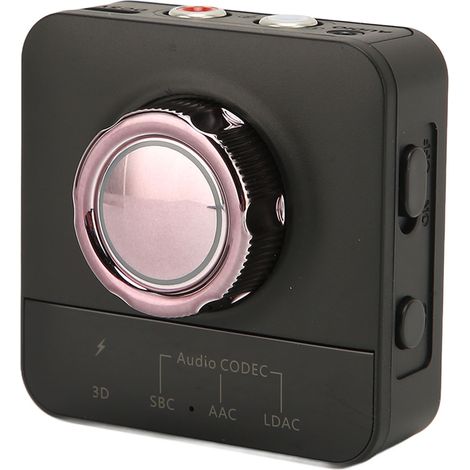 Adaptateur Bluetooth AUX, appels mains libres, réveil vocal, stéréo HiFi 2 en 1, récepteur et émetteur de musique sans fil (1/5)
