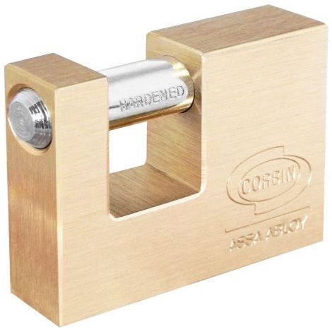 Lucchetto serranda ottone corbin 70mm antiscasso antifurto sicurezza