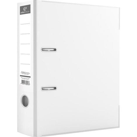 Raccoglitore INTERDRUK A4 50 mm - Bianco lucido - spazioso raccoglitore per ufficio