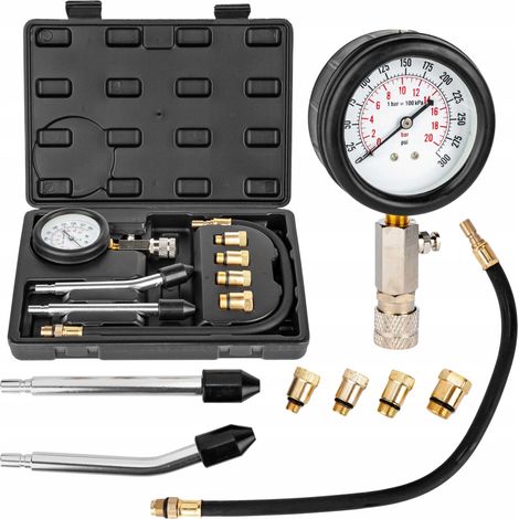 Manomètre de test de pression de compression pour moteurs à essence Geko 8EL (1/5)
