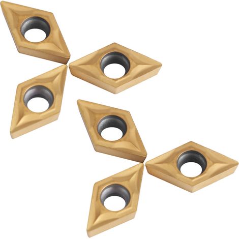 10 plaquettes de coupe en carbure CNC pour tour, avec coffret. (1/5)
