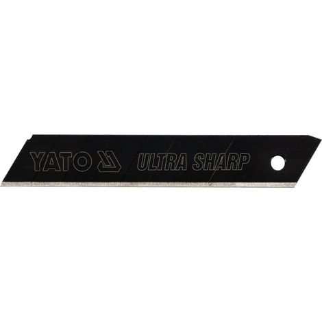 Jeu 10 lames cutter noir secables-18 mm-acier carbone extra tranchant (1/2)