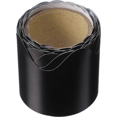 Rouleau de papier bordure pour tableau noir de 5 m, décoration murale pour salle de classe scolaire-1000.00X5.80X0.10CM-Black (1/3)