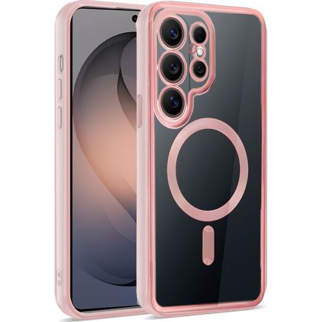 Carcasa COOL para Samsung S948 Galaxy S26 Ultra Magnética Borde Rosa