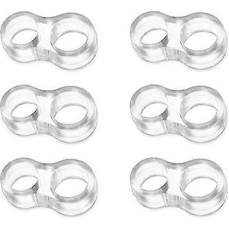 Butoir de poignée de porte, butée de porte en silicone pour protéger le mur des dommages, lot de 6 (1/5)