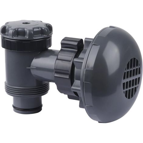 Ortviai Vanne d'Arrêt à Piston avec Crépine pour Piscine Hors Sol - Compatible avec Intex, Coleman et Bestway - Pièce de Rechange pour Pompe de Filtration et Tuyau 38mm - Accessoire pour Frame Set & U