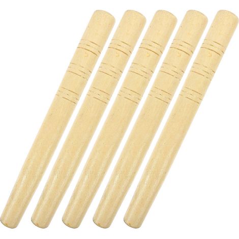 Lot de 5 manches ergonomiques en bois dur pour outils de jardin – Remplacement durable pour houes et outils agricoles, pour des travaux d'aménagement paysager et de jardinage efficaces. (1/5)