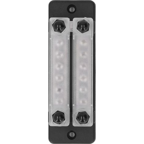 Stromverteilerblock 12 bis 48 V 150 A Rostfreier schwarzer Stromverteilerblock für Pkw, Lkw, Wohnmobile, Boote (1/5)