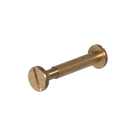 Viti a cannocchiale - M5 x 15 mm. - ottone lucido - 4 pz.