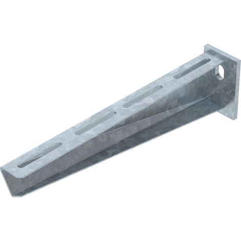 OBO Bettermann Soporte de pared y soporte de mástil con placa de cabeza soldada B310mm Acero galvanizado en caliente, 6419747