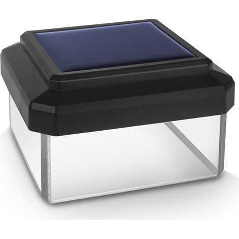Green Blue GB Lámpara Solar para Valla, Aplique de Jardín, Lámpara para Poste LED (1, 80x80mm) (1/5)