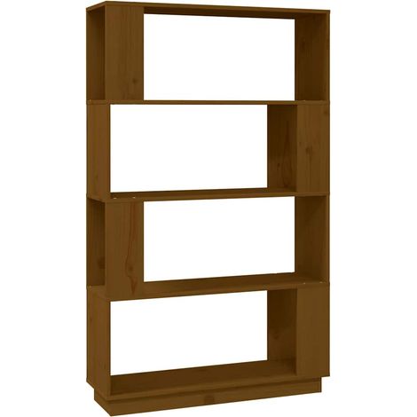 Maison Exclusive - Bücherregal/Raumteiler Honigbraun 80x25x132 cm (1/5)