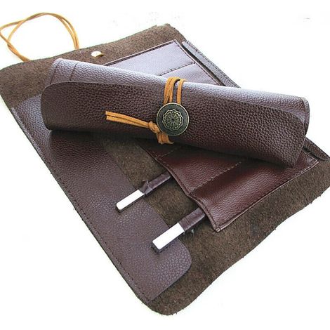 Outils Roll Up Sac Léger Portable Étui De Rangement En Cuir Poche Organisateur Titulaire (1/5)