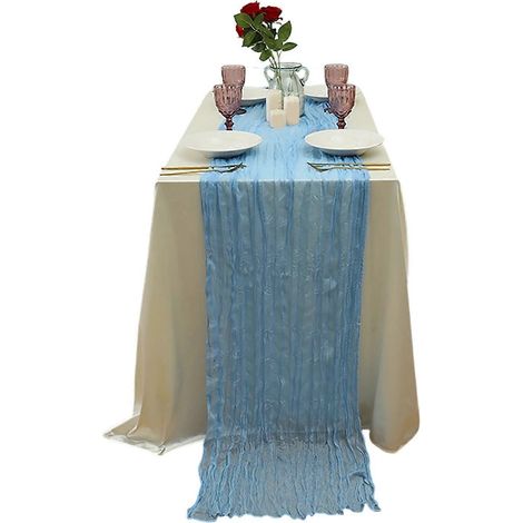 Chemin de table style ferme – Longue étamine pour table à manger – pour une décoration rustique et festive (1/5)