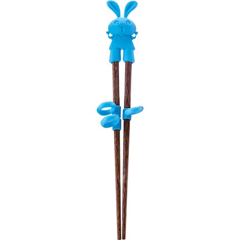 Paire de baguettes en bois pour enfants, motif cartoon, apprentissage facile, baguettes d’entraînement pour bambins et jeunes enfants.