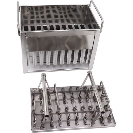 Moule à glace en acier inoxydable, 40 cavités, pour la fabrication de crème, DIY (1/5)