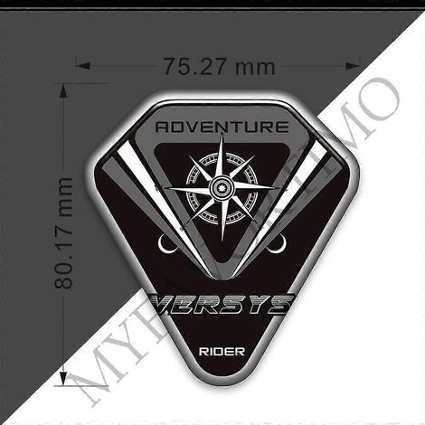 Kit d'autocollants pour moto Kawasaki Versys X 300 (1 pièce) : protections pour genoux, réservoir et poignées, réservoir, réservoir, etc. (1/5)