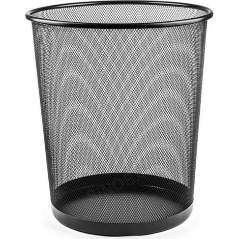 Poubelle - Fil Métallique - 18 L - Design Ouvert Pour Bureau Et Salon - 1 Pièce