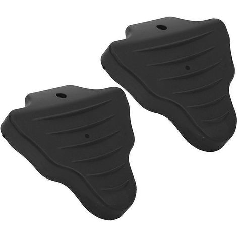 Paire de cale-pieds de vélo noirs en caoutchouc, protection anti-usure, accessoire bicyclette, compatible SPD-SL