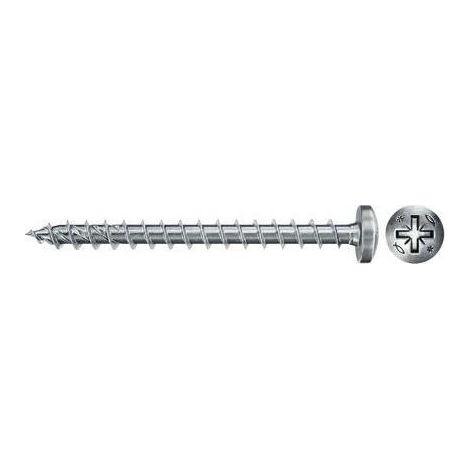 FISCHER 670538 PowerFast II FPF II PZF 6,0x70 BC 50 con cabeza redonda, engarce PZ, rosca total y cincado