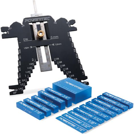 Lot de 15 blocs d'installation pour fraiseuse et table de défonceuse, scie à ruban, perceuse et jauge de mesure universelle 5 en 1, outil de travail du bois (1/5)